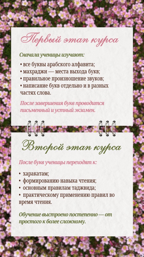Уроки Корана — карточка 8